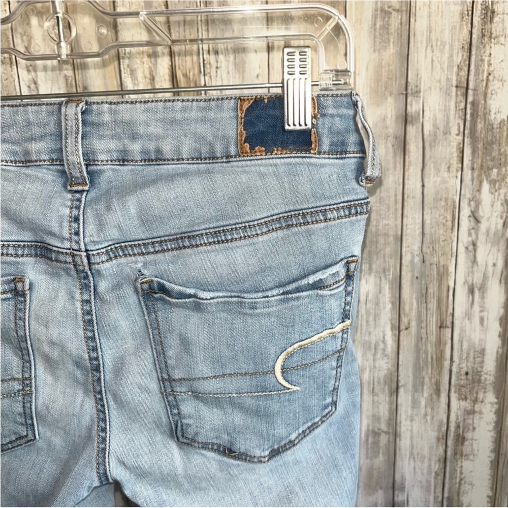 American Eagle Light Wash Stretch Short Jegging - Picture 4 of 6